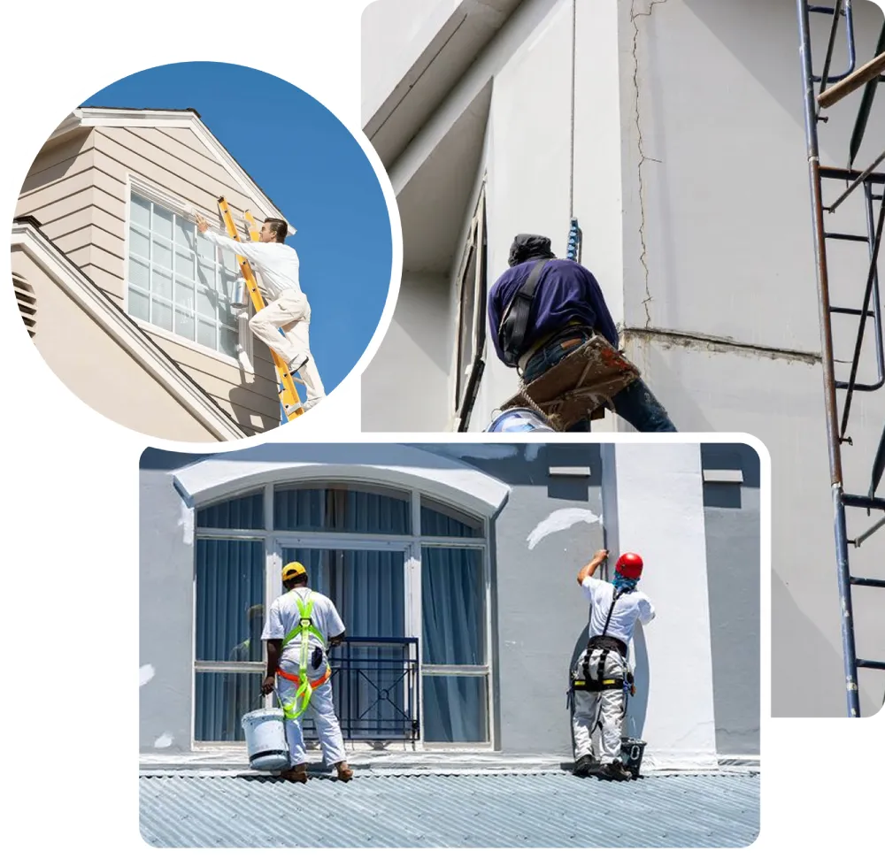 Cornice and coving villa painting