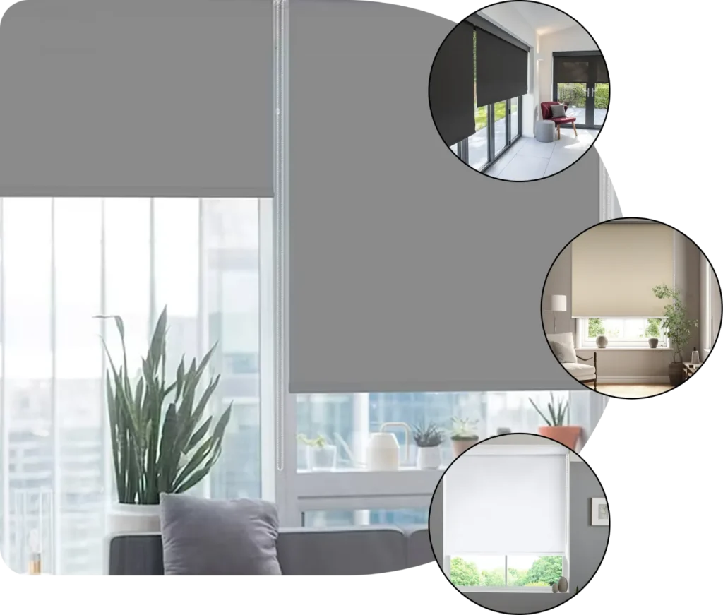 Roller Blinds Black & White