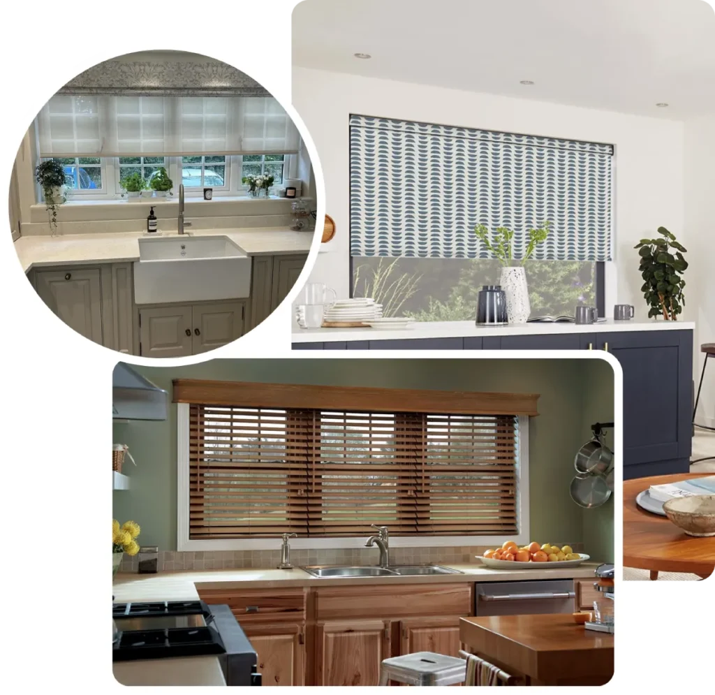 Kitchen zebra blinds